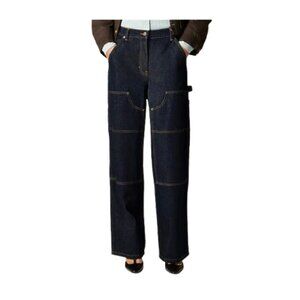 J.Crew Painter Carpenter Double Knee Workwear High Rise Pants Jeans (Size 32)